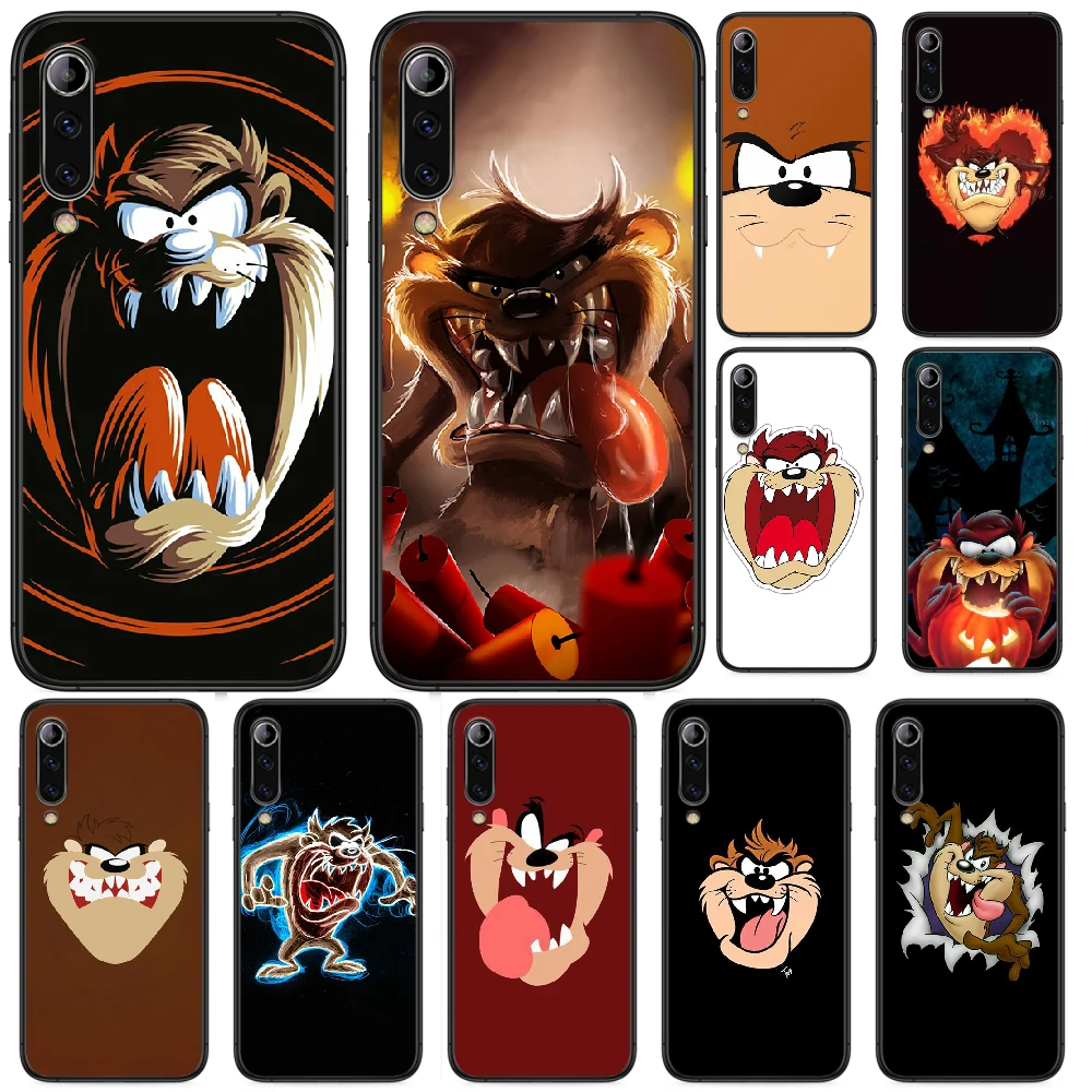 Taz Tunes Phone case For Xiaomi Mi 6 8 A1 Note3 A2 9 CC9 9T A3 MIX 2 2S 3 Lite SE Pro black bumper soft cover painting | Мобильные
