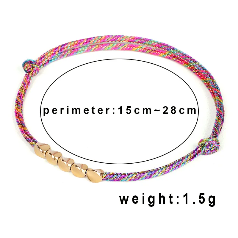 Meetvii Lucky Rope Charm Bracelets for Women Men Handmade Braided String Tibetan Copper Bead Bracelet Friendship Best Gifts - Image 6