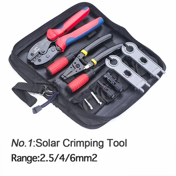 

Crimping tool Branch Solar Panel Connector Male Female 30A 1000V for PV cable 2.5/4/6mm solar Module connect Spanner