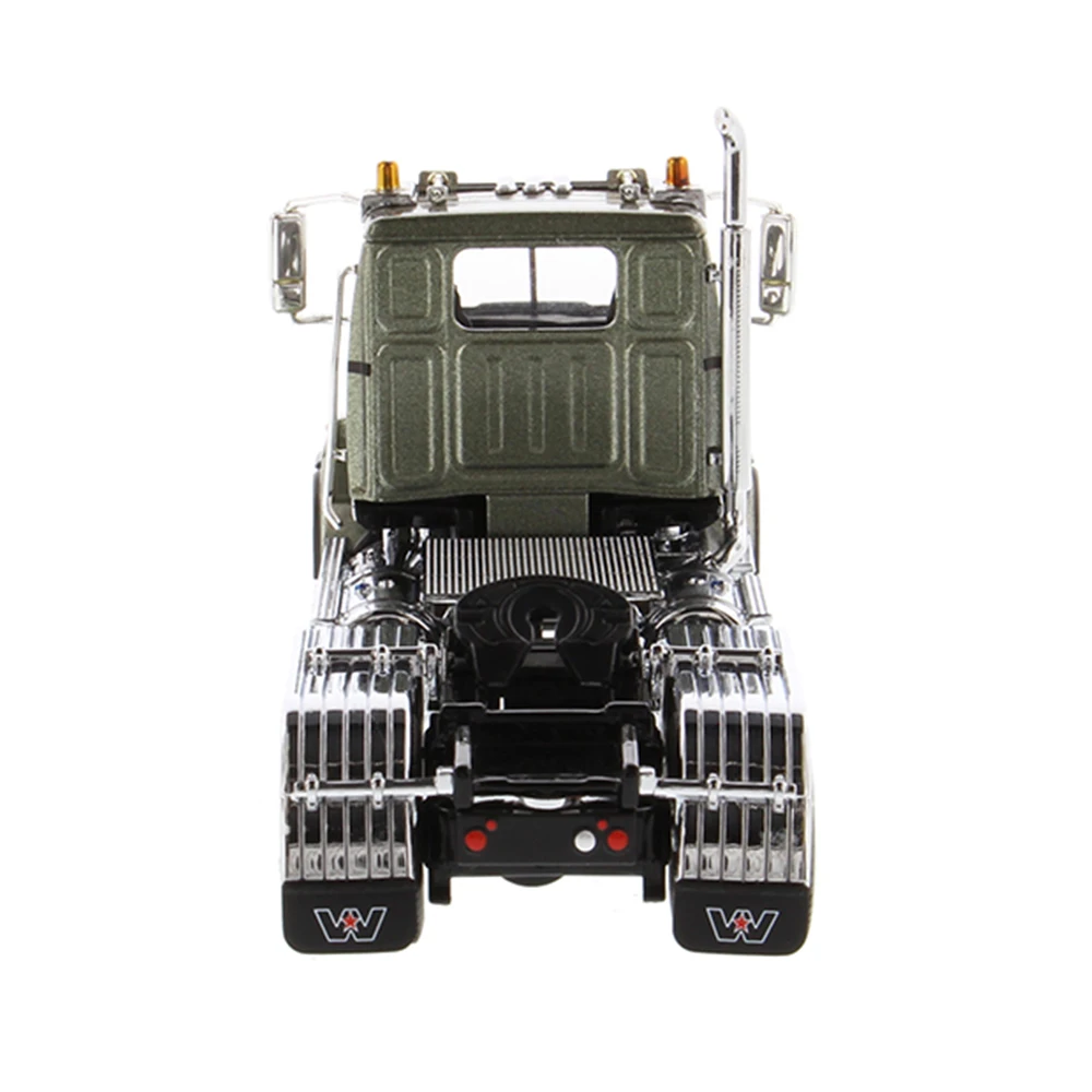 1/50 масштабная модель грузовика бренд Diecast Masters Western Star 4700 SF тандем день кабина в металлическом оливково-зеленом коллекции украшения игрушки
