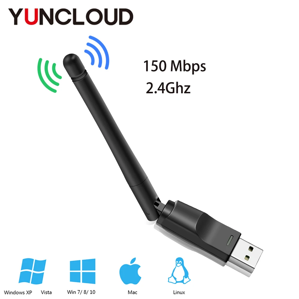 USB Wi Fi адаптер 150 Мбит/с 2 4 ГГц 802.11n/g/b|Сетевые карты| |