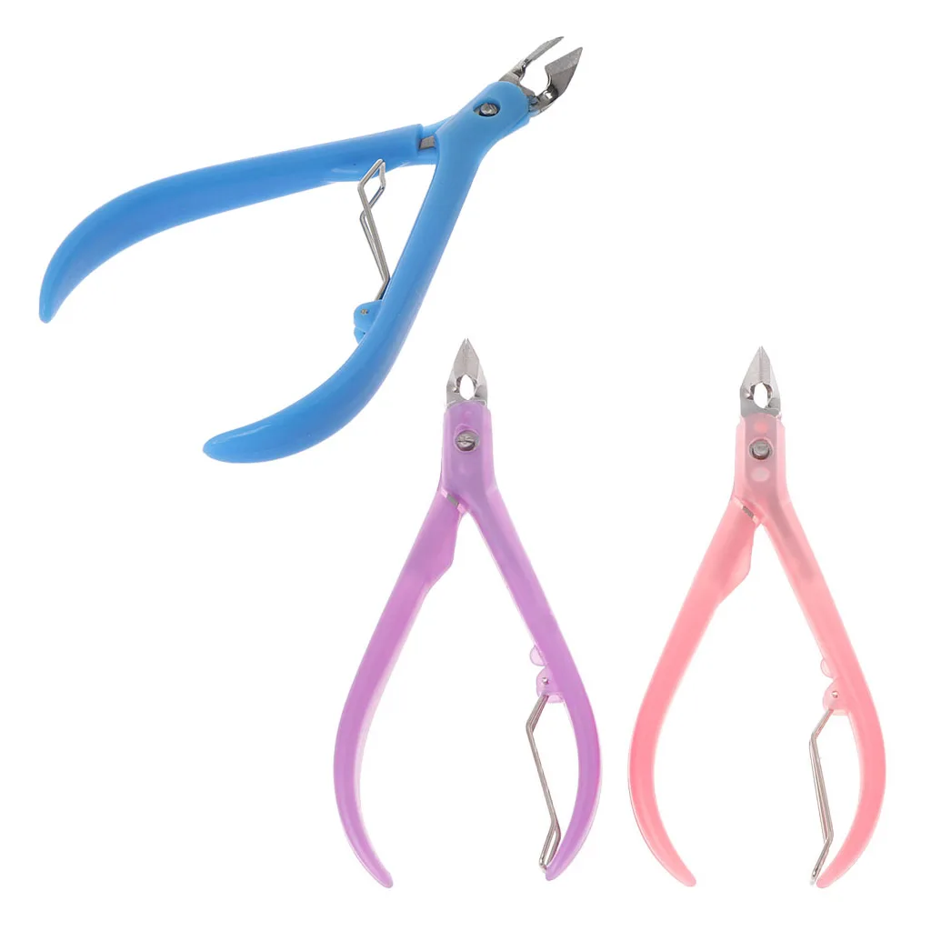 

2*Nail Stainless Steel Cuticle Manicure Care Cutter Nippers Clipper Tool New Pro