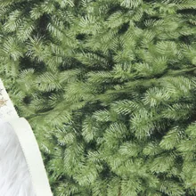 Наполовину ярдовая однотонная хлопковая ткань с серебряными листьями дерева, ручная работа, сделай сам, одежда, платье, детская одежда, хлопок, CR-274