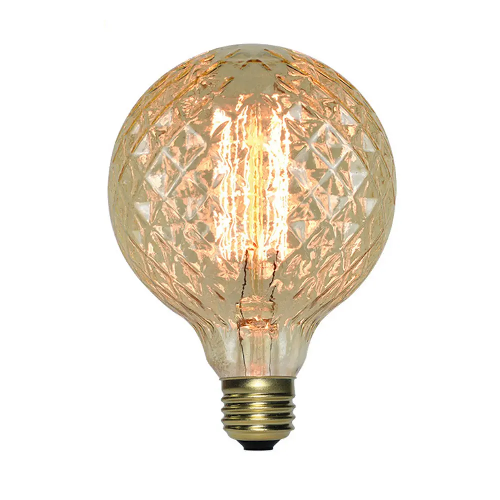 40W Led Filament Replacement Light Bulb Warm White Bedroom Courtyard Pineapple Shaped Romantic Home E27 Retro Decorative Holiday