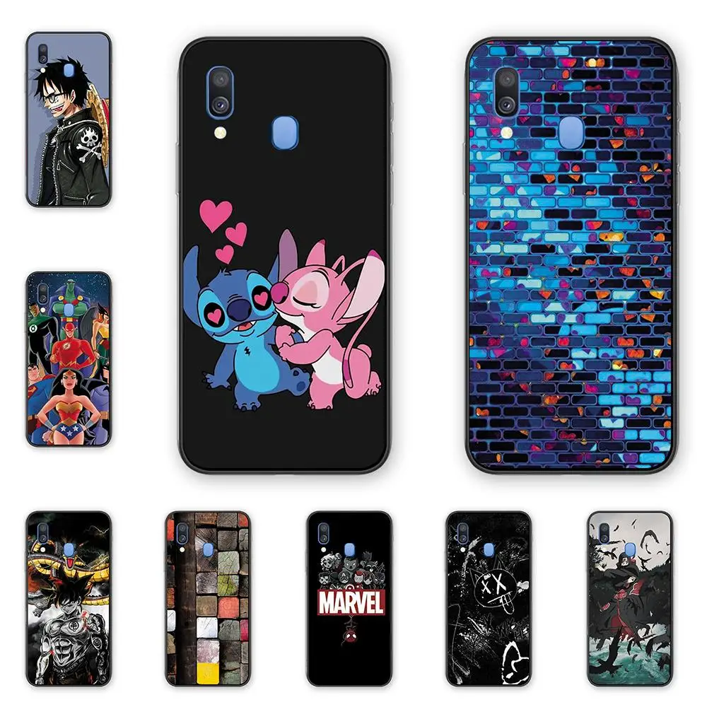 

Funny Cartoon Cover Silicone TPU Phone Case For Samsung A40 Popular Anime soft back Phone Case For Samsung A40 Flower