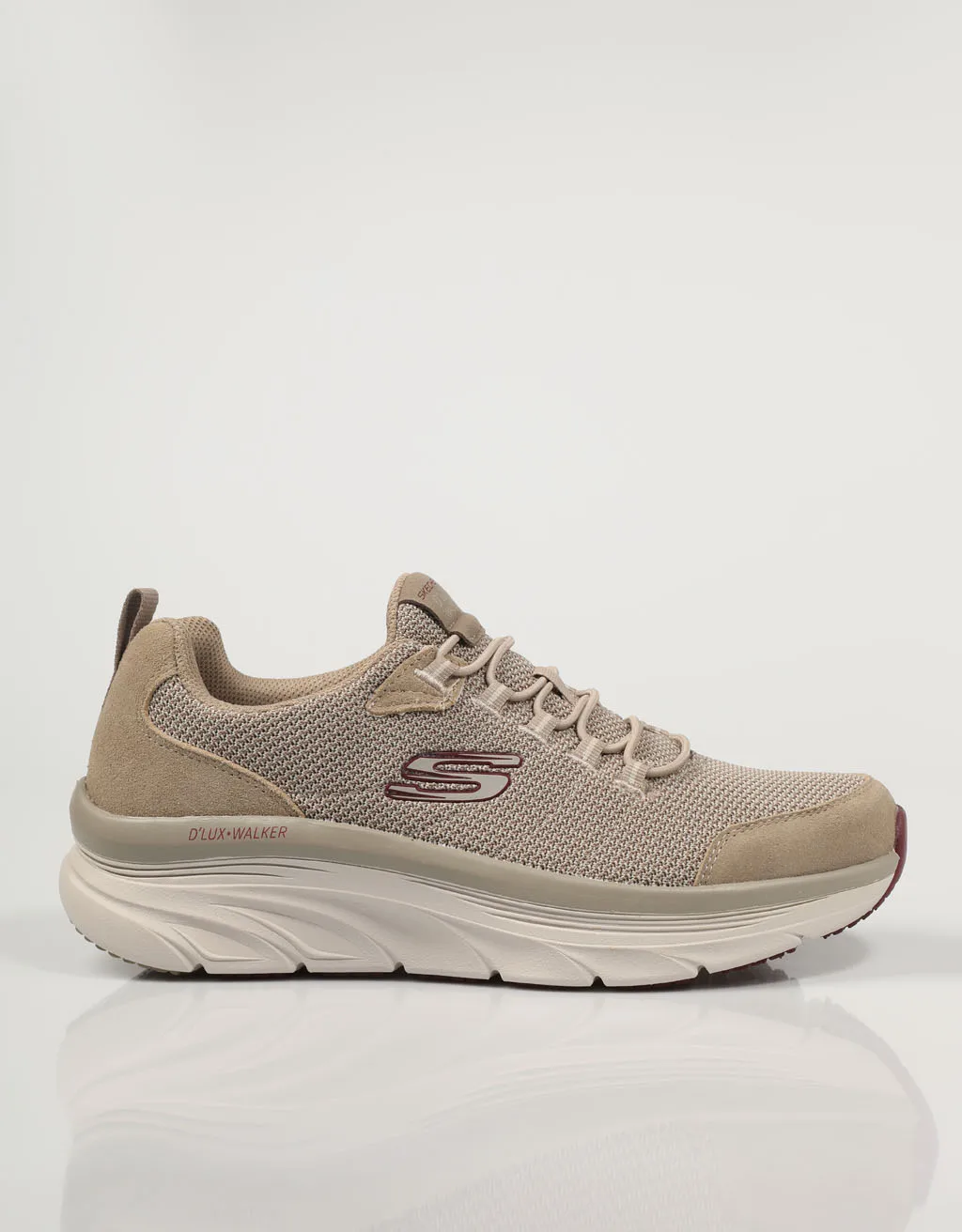 Skechers D Lux Walker Taupe Sneakers Beige Canvas Mannen Beige Sneakers Man  Schoenen Casual Mode 76251|Casual schoenen voor Mannen| - AliExpress