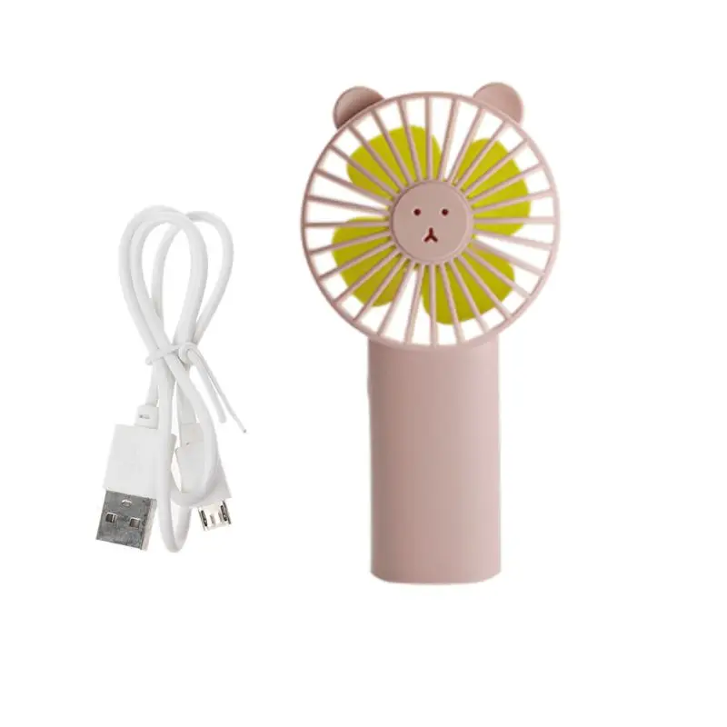 

Bear Portable Handheld USB Rechargeable Handy Fan Cooler Portable 3 Speed Adjustable Mini Desktop Cooling Fan for Child Outdoor