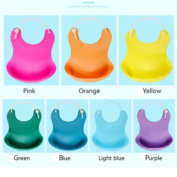 

CYSINCOS Kid Infant Bibs Baby Soft Silicone Bib Waterproof Saliva Dripping Bibs Toddlers Children Feeding Tools Boy Girl Bibs
