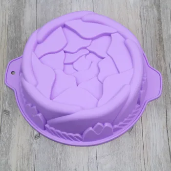

Silicone Single Stereo Rose Cake Mold Folding Flower Baking Tray DIY Baking Tools