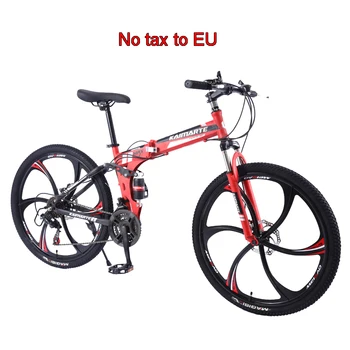 Online 26 Inch Folding Mountain Bike 21/24/27/30 Variable Speed Bicycle High Carbon Steel Adult Student MTB 3/6/10 Knife Wheel Bicycles