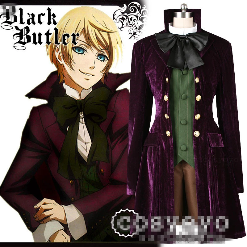 Anime Cosplay Costume Black Label Alois Torance Elegant Style Full Sets  Unisex