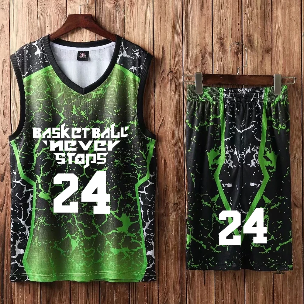 Men Basketball Jerseys Suit Throwback Jerseys Shorts Sport Clothing Mens Women Basketball
