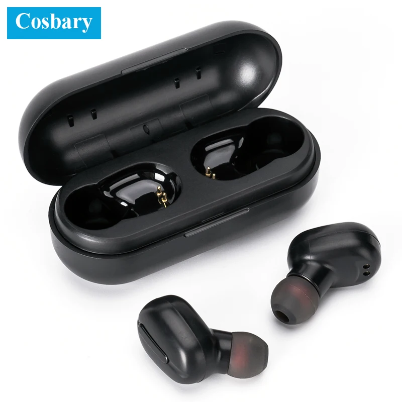 

Waterproof TWS Bluetooth Headphones Wireless Earphone with Charging-box Sports Earpiece for Iphone Xiaomi Huawe Smart-phone
