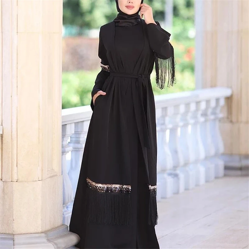 Дубай abaya кимоно Ислам Мусульманский хиджаб платье Турецкий ислам ic одежда abaya s женский Восточный халат Caftan Maroc накидка халат намаз Elbise