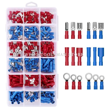 

360PCS Cable Lugs Replacement Parts Long Time Tool Crimp Terminal Connector krimp Insulated Assorted Electrical terminal