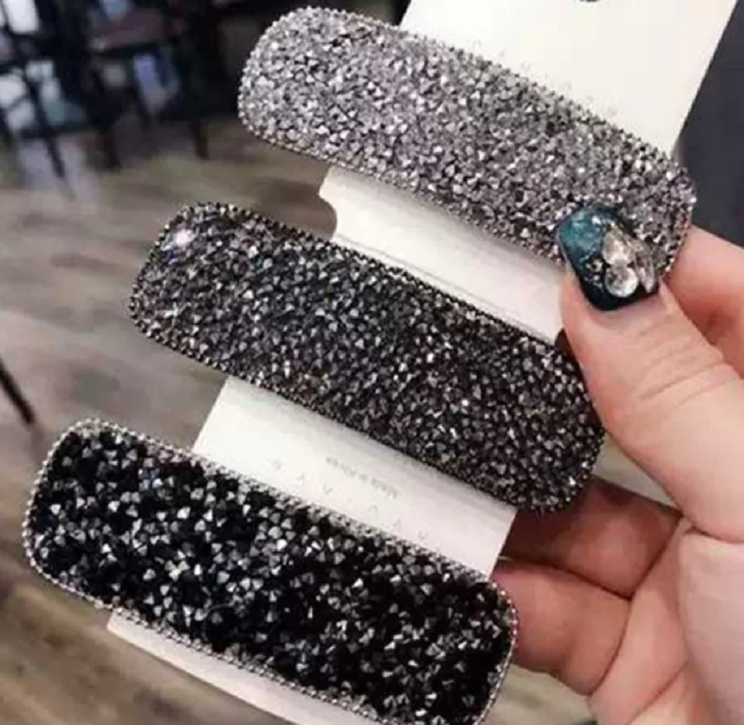 1 шт. Новая мода квадратная капля Bling хрустальные шпильки для волос головные уборы для женщин девушек Стразы заколки невидимки для волос заколка аксессуары