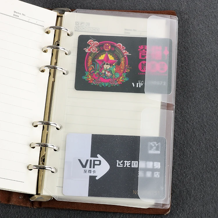 Loose Leaf PVC Storage Bag Sticker Ticket Card Organizer Bag with Flap A5 A6 Spiral Notebook Diary Coil Ring Binder Filler Loose Leaf PVC Storage Bag Sticker Ticket Card Organizer Bag with Flap A5 A6 Spiral Notebook Diary Coil Ring Binder Filler