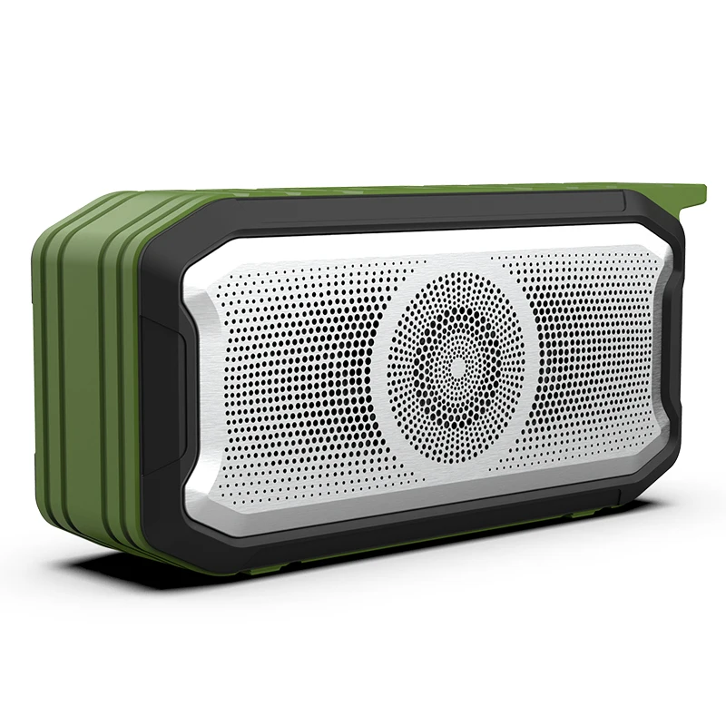 Портативный Tws 10 Вт Bluetooth колонки беспроводной громкоговоритель Саундбар звук стерео Открытый Бумбокс водонепроницаемый caixa де сом бар - Цвет: Green