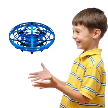 

Hand Operated Helicopter Flying Ball Drones for Kids or Adults Gifts for 3-12 Year Old Boys Girls Teen Birthday Present Blue