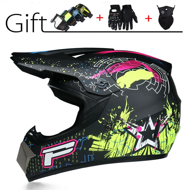 

DOT Professional Off-road Motorcycle Helmet Racing Motocross Casque Motocross Moto Capacete Cartoon Children Moto Casco