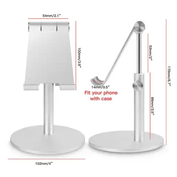 

Table Cell Phone Holder Desktop Phone Stand For iPad Pro 11 iPhone 8 11 for Samsung Support 4.7-10.5'' Mobile Phone Holder