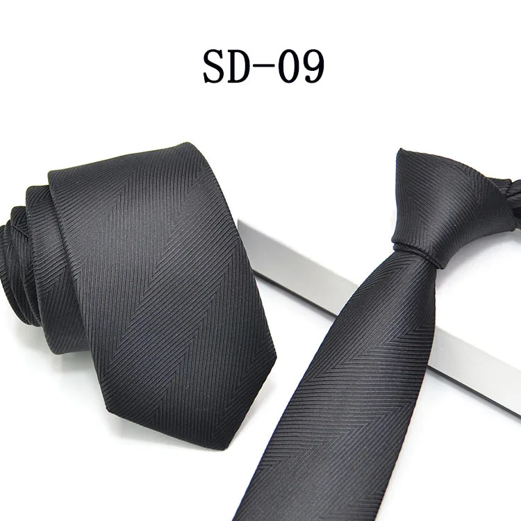 Классический мужской деловой формальный свадебный галстук 6 см в полоску модный галстук-рубашка Аксессуары для платья - Цвет: SD-09