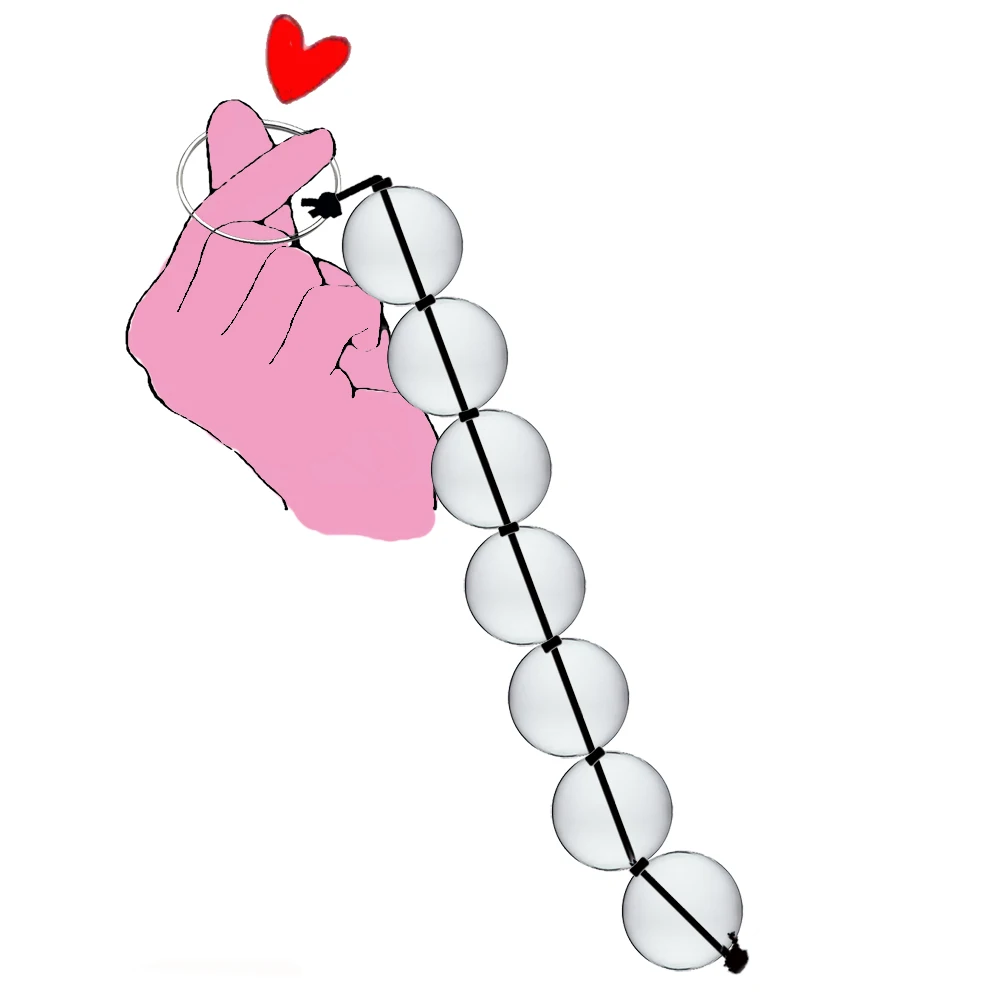 Стеклянные анальные шарики вагинальные Анальная пробка секс-игрушка женские