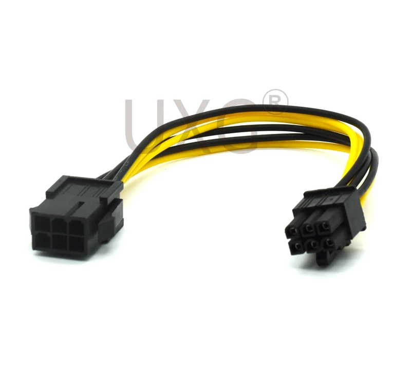 PCIE 6Pin to 6Pin Power Supply Cable Graphics Card Power Extension Cable 6 Pin Connector Male to Female Power Adapter for Mining