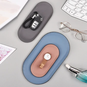 

Stainless Steel Towel Oval Tray Tea Dish Solid Color High Quality Durable Fruit Plate Cosmetics Jewelry Organizer