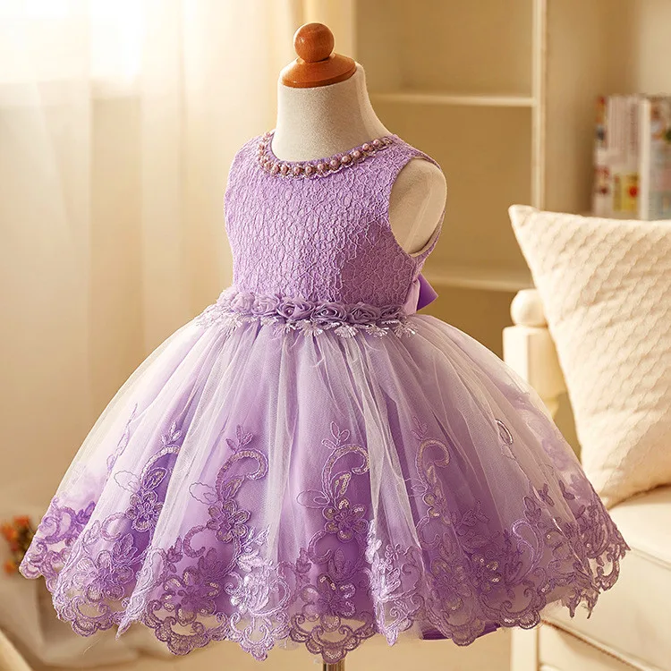 Платье с кружевом для маленьких девочек, рождественское платье, элегантное платье-пачка платье принцессы Детские платья для девочек; костюм; День рождения платье-1 шт. на возраст от 2 до 10 лет
