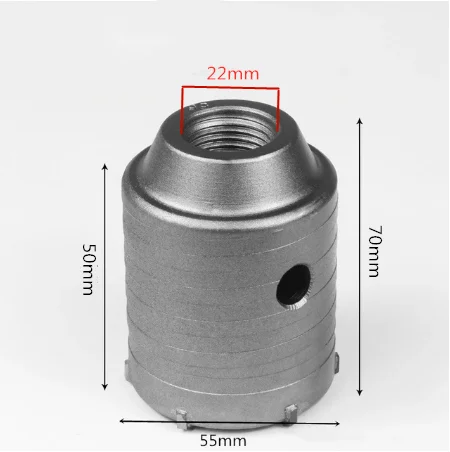 55mm SDS PLUS 30-160 мм электрическая пила для бетона, полый сердечник, сверло с хвостовиком 110-530 мм, цементный камень, стена, кондиционер, сплав - Цвет: 55mm