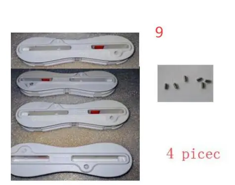 4PCS white 9 degree FCS II заглушки для серфинга коробка для серфинга FCS 2 заглушка для плавников с винтами 0 5 9 градусов аксессуары для серфинга - Цвет: 4PCS white 9 degree