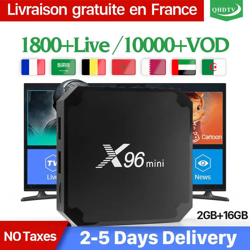 

IPTV Arabic France X96 Max Plus Android 9.0 Amlogic S905X3 USB 3.0 1 Year IP TV Code Subscription Netherlands IPTV Belgium