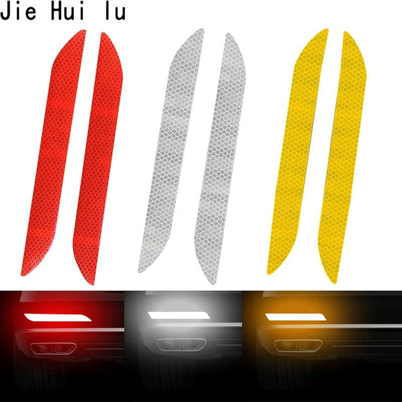 Car Reflector Sticker Car Exterior Accessories Adhesive Bumper