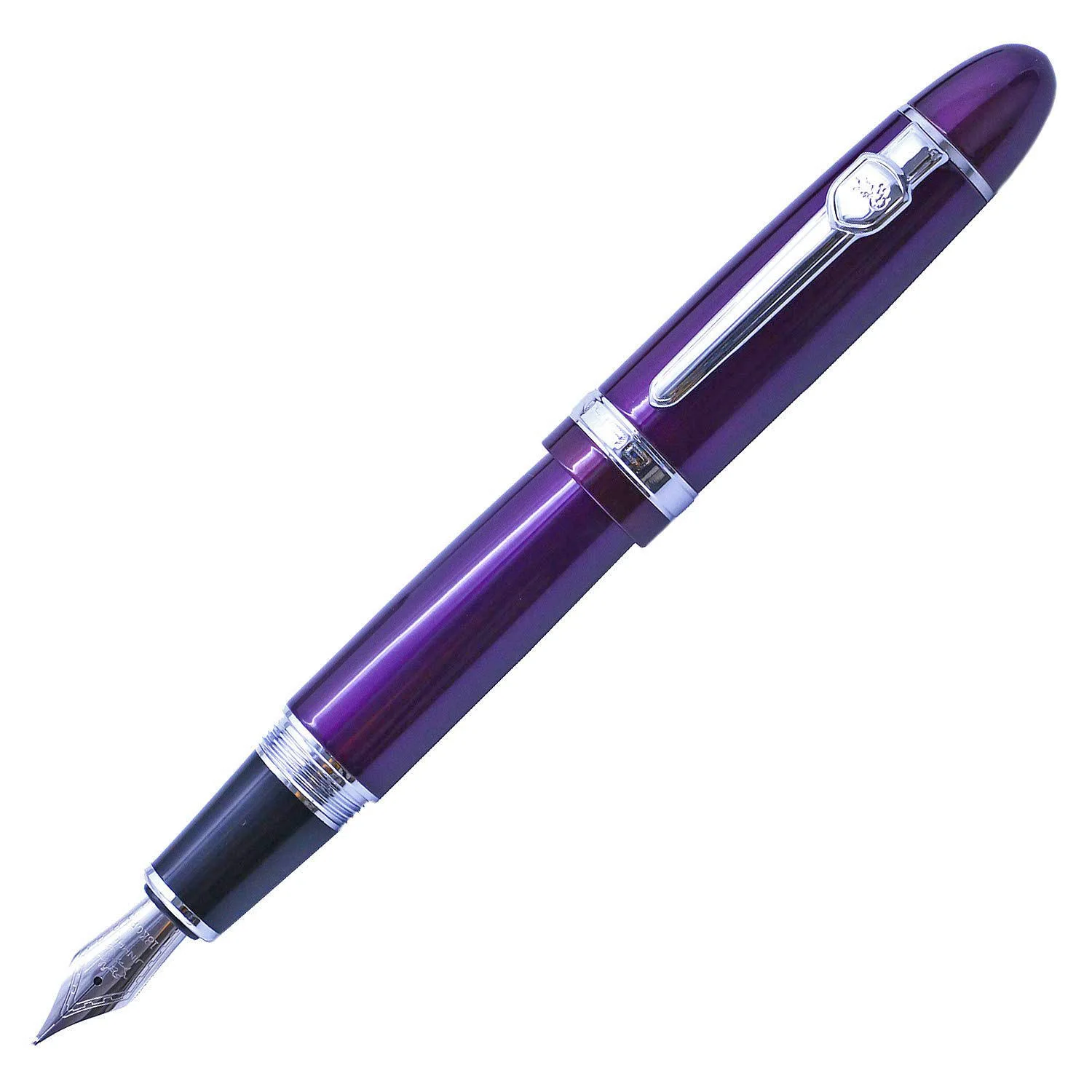 Исполнительный Jinhao 159 фиолетовый перьевая ручка серебряный зажим каллиграфия ручка офисные принадлежности