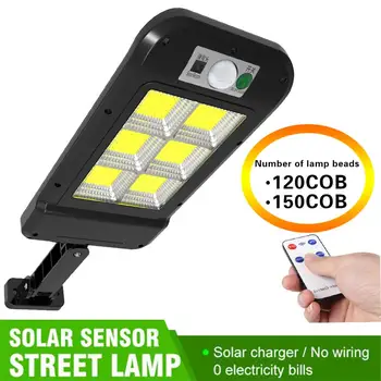 

2020 Remote Control Upgraded COB Solar Light PIR Motion Sensor IP65 Solar Powered Led Wall light Outdoor Waterproof Lamp