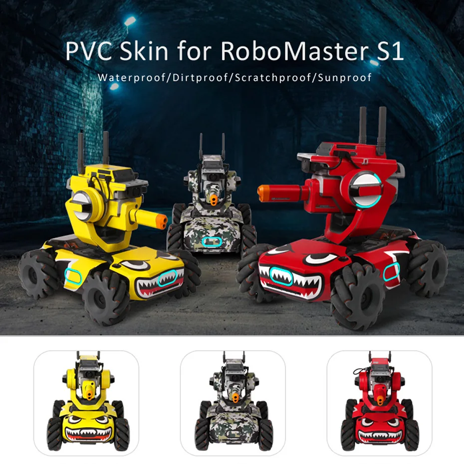 ПВХ-наклейки для DJI Robomaster S1 водонепроницаемые устойчивые к царапинам защита от