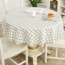 Round tablecloth waterproof and oil-proof disposable anti-scalding table cloth, coffee table table mat pvc tablecloth