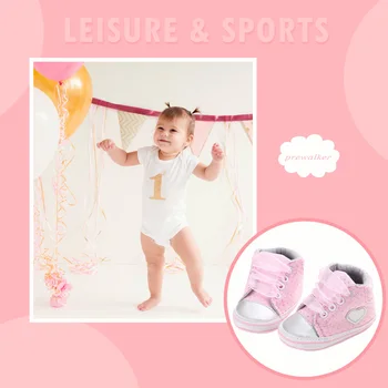 

Infant Newborn Baby First Walkers Shoes Soft Sole Cute Anti-slip Prewalker