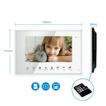 

WIFI 720P AHD 7" Recording Monitor Video Door Phone Home Intercom (Only One Monitor, And it can only work with our outdoor unit