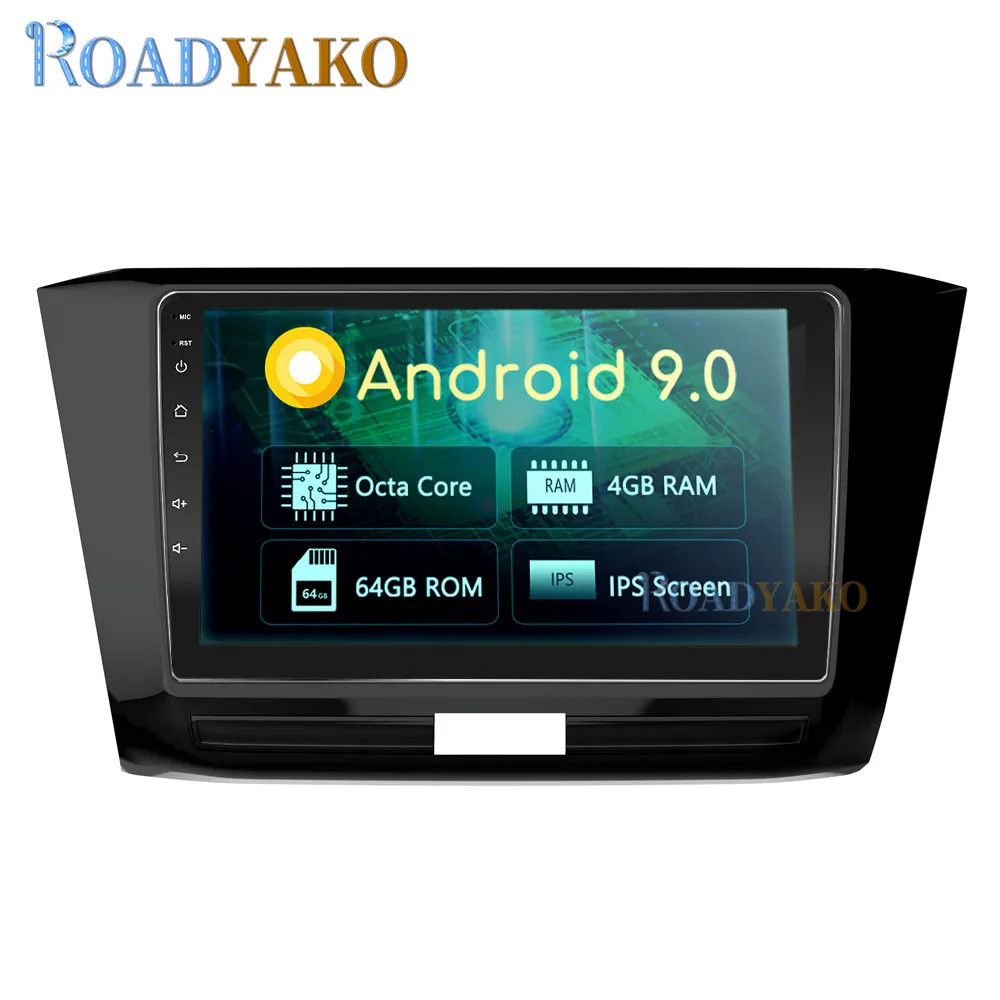Автомобильный радиоприемник на Android 10 1 дюйма видеоплеер для Volkswagen Passat 2016 2019