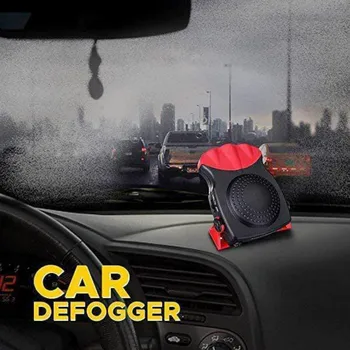 

Portable Auto Car Heater Defroster Demister 12/24V 200W Electric Heater Windshield 360 Degree Rotation ABS Heating Cooling Fan
