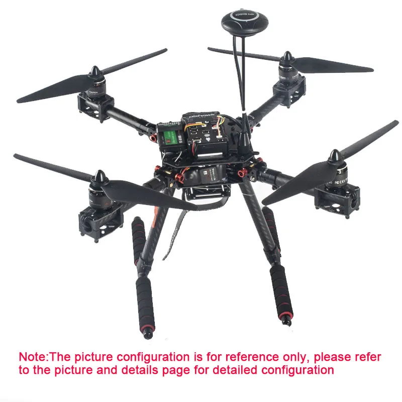 Détail du GPS M8N et du contrôleur APM 2.8 sur le kit frame F450 LX350 pour drone