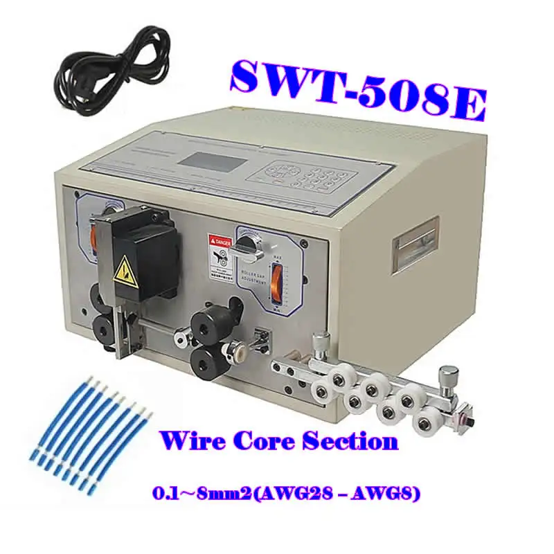 SWT-508E 300W Wire Peeling Striping Cutting Machine SWT508C-II 160W Stripper for 1mm-2.5mm2 0.1 to 8mm2 AWG28-AWG8 | Строительство и