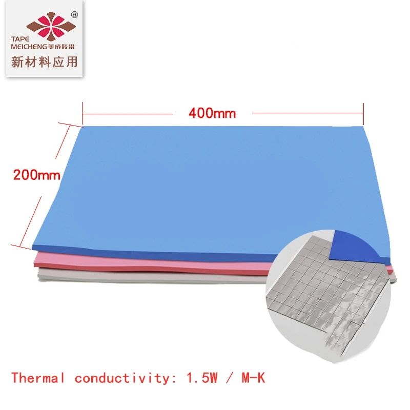 

Heat Conductive Silicone Pad High Temperature Insulation LED IC Main Board Aluminum Substrate Computer Graphics Card Heat Sink