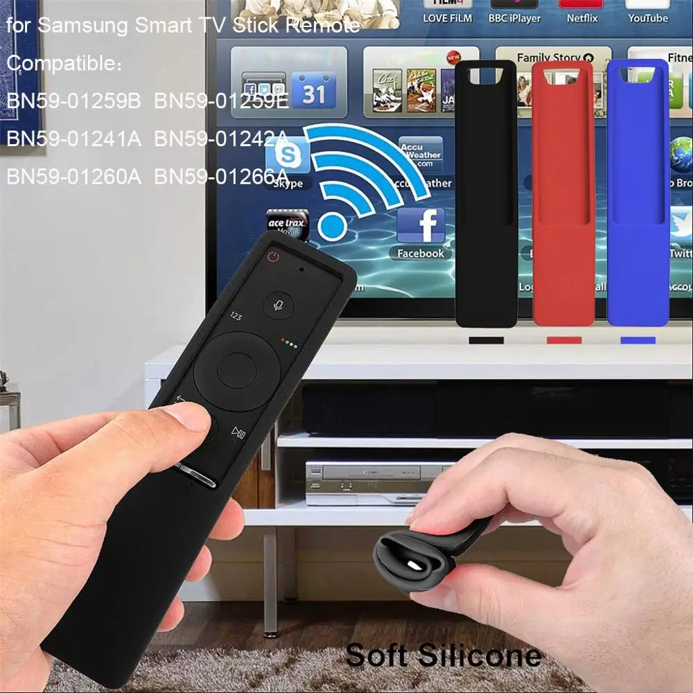 Для samsung Smart tv Stick пульт дистанционного управления BN59-01259B/E силиконовый светящийся чехол Защитная крышка защитная оболочка#011