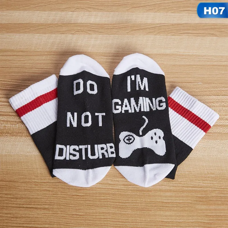 Новые хлопковые носки с надписью «I'm Gaming»; забавные игровые носки для мужчин и женщин; отличный подарок для любителей игр; носки в стиле Харадзюку