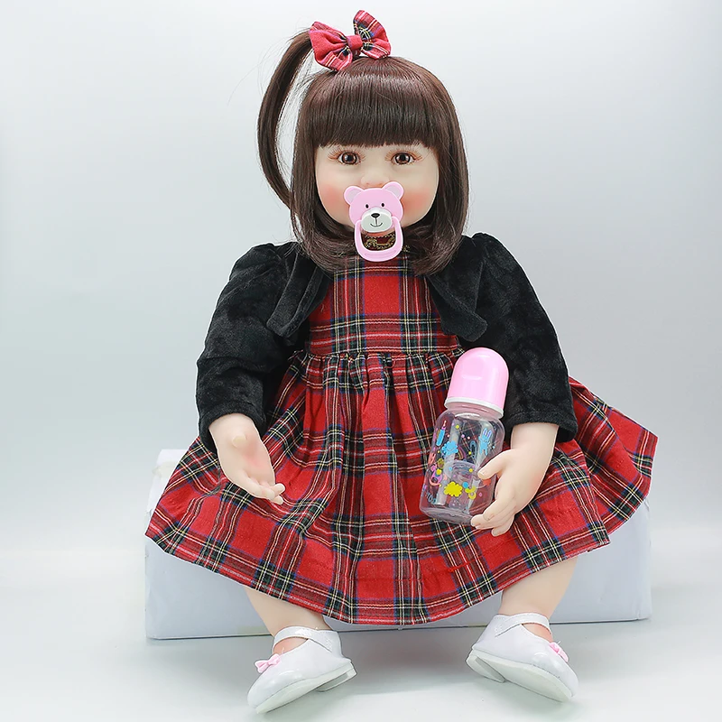 Кукла Reborn 55 см Мягкая кукла из силикона Boneca Женская Кукла Brinquedos bebe сюрприз блонд принцесса reborn кукла