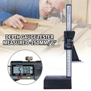 

Zeast Digital Thermometer LCD Height Depth Gauge Tester Measure 0-150mm Caliper Electronic Digital Height Vernier Caliper Ruler