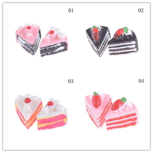 3D Miniature Food DIY Craft For Dollhouse Mini Dessert Pan Cake Stand Fruit Tray Doll Kitchen Toys 4